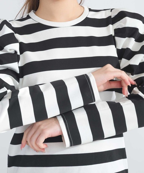 PICCIN（ピッチン）の「袖ギャザーカットソー（Tシャツ/カットソー・レディース・アイボリー/オフホワイト/モカ・M）」の18枚目の写真