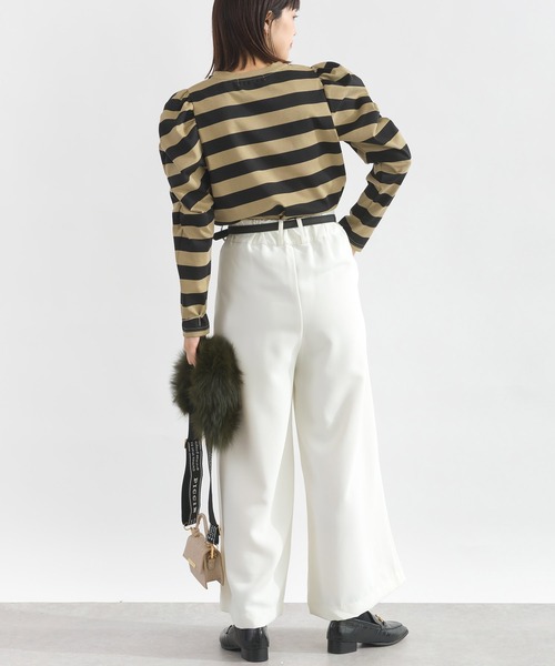 PICCIN（ピッチン）の「袖ギャザーカットソー（Tシャツ/カットソー・レディース・アイボリー/オフホワイト/モカ・M）」の22枚目の写真