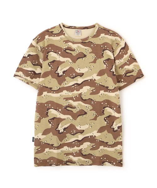 AVIREX(アヴィレックス)の「《DAILY/デイリー》RIB SHORT SLEEVE CREW NECK T-SHIRT "CAMOUFLAGE" / リブ クルーネック 半袖Tシャツ "カモフラージュ" デイリーウェア / AVIREX / アヴィレックス(Tシャツ/カットソー・メンズ・グレー系カモフラージュ/グリーン系カモフラージュ/カモフラージュ/ベージュ系その他/カーキ系・SMALL/MEDIUM/LARGE/X-LARGE)」の2枚目の写真