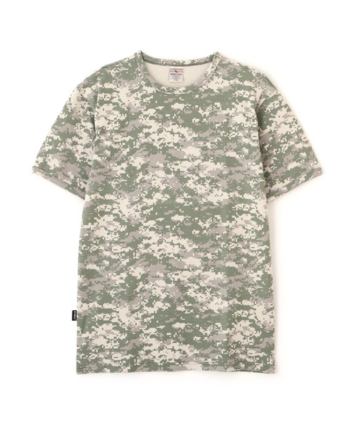 AVIREX(アヴィレックス)の「《DAILY/デイリー》RIB SHORT SLEEVE CREW NECK T-SHIRT "CAMOUFLAGE" / リブ クルーネック 半袖Tシャツ "カモフラージュ" デイリーウェア / AVIREX / アヴィレックス(Tシャツ/カットソー・メンズ・グレー系カモフラージュ/グリーン系カモフラージュ/カモフラージュ/ベージュ系その他/カーキ系・SMALL/MEDIUM/LARGE/X-LARGE)」の4枚目の写真