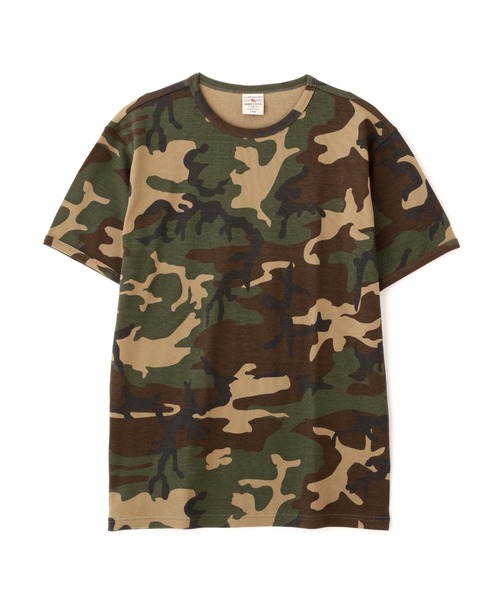 AVIREX（アヴィレックス）の「《WEB限定》DAILY RIB SHORT SLEEVE CREW NECK T-SHIRT "CAMOUFLAGE" / リブ クルーネック 半袖Tシャツ "カモフラージュ" デイリーウェア / AVIREX / アヴィレックス（Tシャツ/カットソー・メンズ・グレー系カモフラージュ/グリーン系カモフラージュ・SMALL/MEDIUM/LARGE/X-LARGE）」の3枚目の写真
