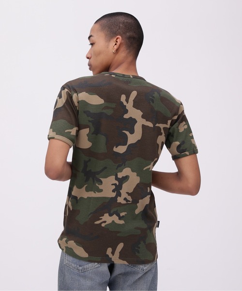 AVIREX（アヴィレックス）の「《WEB限定》DAILY RIB SHORT SLEEVE CREW NECK T-SHIRT "CAMOUFLAGE" / リブ クルーネック 半袖Tシャツ "カモフラージュ" デイリーウェア / AVIREX / アヴィレックス（Tシャツ/カットソー・メンズ・グレー系カモフラージュ/グリーン系カモフラージュ・SMALL/MEDIUM/LARGE/X-LARGE）」の12枚目の写真