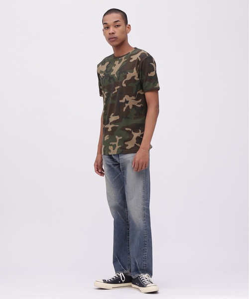 AVIREX（アヴィレックス）の「《WEB限定》DAILY RIB SHORT SLEEVE CREW NECK T-SHIRT "CAMOUFLAGE" / リブ クルーネック 半袖Tシャツ "カモフラージュ" デイリーウェア / AVIREX / アヴィレックス（Tシャツ/カットソー・メンズ・グレー系カモフラージュ/グリーン系カモフラージュ・SMALL/MEDIUM/LARGE/X-LARGE）」の13枚目の写真