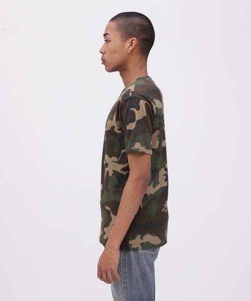 AVIREX（アヴィレックス）の「《WEB限定》DAILY RIB SHORT SLEEVE CREW NECK T-SHIRT "CAMOUFLAGE" / リブ クルーネック 半袖Tシャツ "カモフラージュ" デイリーウェア / AVIREX / アヴィレックス（Tシャツ/カットソー・メンズ・グレー系カモフラージュ/グリーン系カモフラージュ・SMALL/MEDIUM/LARGE/X-LARGE）」の14枚目の写真