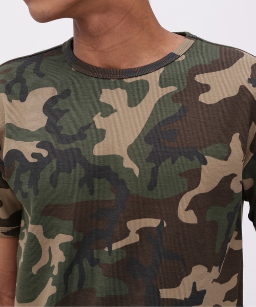 AVIREX（アヴィレックス）の「《WEB限定》DAILY RIB SHORT SLEEVE CREW NECK T-SHIRT "CAMOUFLAGE" / リブ クルーネック 半袖Tシャツ "カモフラージュ" デイリーウェア / AVIREX / アヴィレックス（Tシャツ/カットソー・メンズ・グレー系カモフラージュ/グリーン系カモフラージュ・SMALL/MEDIUM/LARGE/X-LARGE）」の16枚目の写真