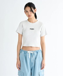25 WS TELECO SHORT S/DCレディースショート丈半袖Tシャツ