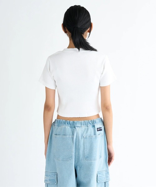 DC SHOES(ディーシーシューズ)の「25 WS TELECO SHORT S/DCレディースショート丈半袖Tシャツ(Tシャツ/カットソー・レディース・ブラック系その他/グレー/ブラック/ホワイト・LARGE/MEDIUM)」の5枚目の写真