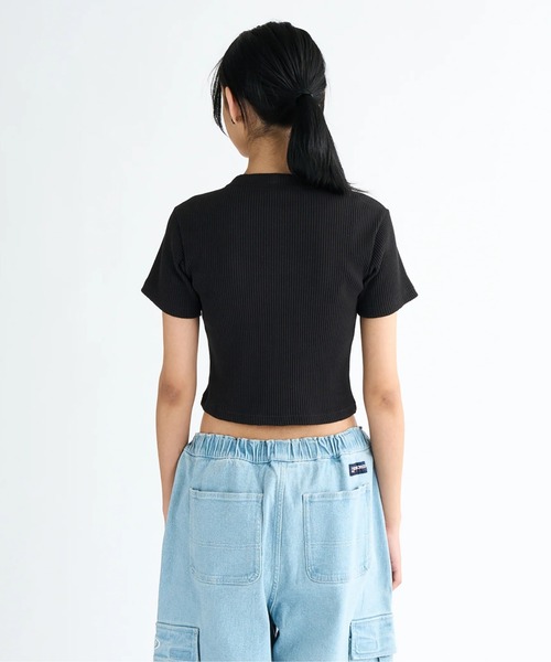 DC SHOES(ディーシーシューズ)の「25 WS TELECO SHORT S/DCレディースショート丈半袖Tシャツ(Tシャツ/カットソー・レディース・ブラック系その他/グレー/ブラック/ホワイト・LARGE/MEDIUM)」の6枚目の写真