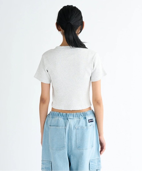 DC SHOES(ディーシーシューズ)の「25 WS TELECO SHORT S/DCレディースショート丈半袖Tシャツ(Tシャツ/カットソー・レディース・ブラック系その他/グレー/ブラック/ホワイト・LARGE/MEDIUM)」の10枚目の写真
