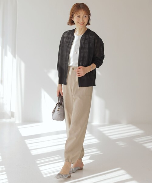 J.PRESS Ladies(J.プレス レディス)の「【WEB限定カラーあり・洗える】FINE SLEEVELESS ニット タンクトップ(タンクトップ・レディース・ブラック系/ホワイト系/ゴールド系/シルバー系・SMALL)」の11枚目の写真