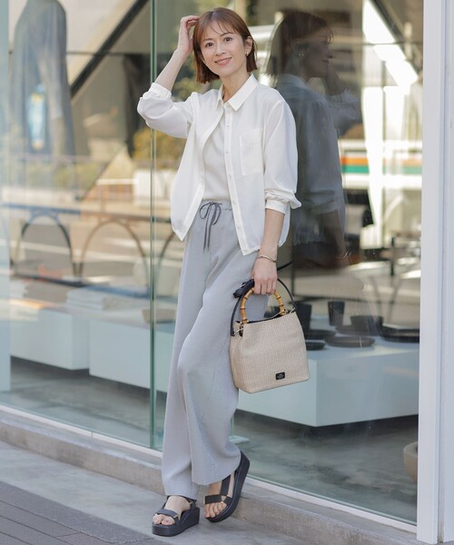 J.PRESS Ladies(J.プレス レディス)の「【WEB限定カラーあり・洗える】FINE SLEEVELESS ニット タンクトップ(タンクトップ・レディース・ブラック系/ホワイト系/ゴールド系/シルバー系・SMALL)」の15枚目の写真