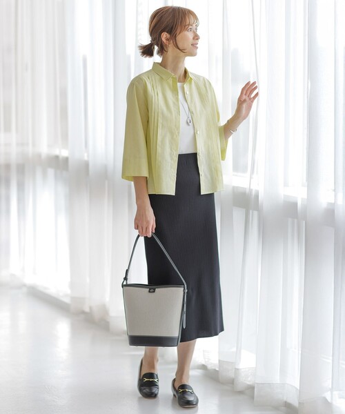 J.PRESS Ladies(J.プレス レディス)の「【WEB限定カラーあり・洗える】FINE SLEEVELESS ニット タンクトップ(タンクトップ・レディース・ブラック系/ホワイト系/ゴールド系/シルバー系・SMALL)」の18枚目の写真