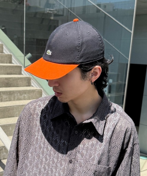 LACOSTE(ラコステ)の「【LACOSTE】バイカラーワンポイントキャップ L1272 CBS(キャップ・メンズ・ネイビー/ホワイト/ブラック・FREE)」の9枚目の写真