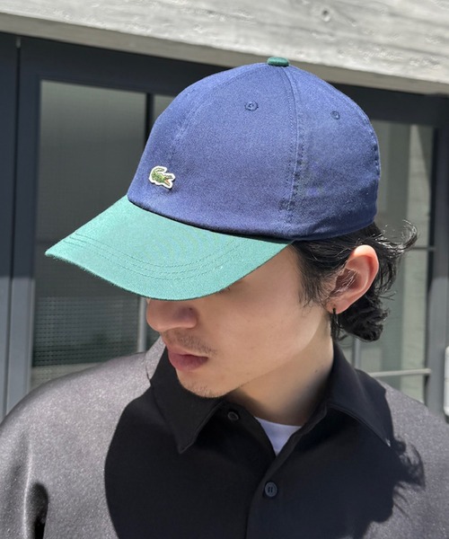 LACOSTE(ラコステ)の「【LACOSTE】バイカラーワンポイントキャップ L1272 CBS(キャップ・メンズ・ネイビー/ホワイト/ブラック・FREE)」の13枚目の写真