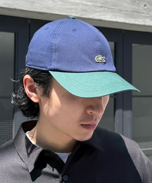 LACOSTE(ラコステ)の「【LACOSTE】バイカラーワンポイントキャップ L1272 CBS(キャップ・メンズ・ネイビー/ホワイト/ブラック・FREE)」の11枚目の写真