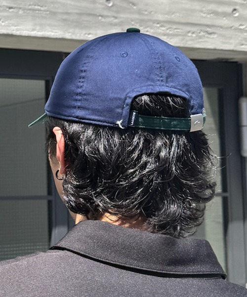 LACOSTE(ラコステ)の「【LACOSTE】バイカラーワンポイントキャップ L1272 CBS(キャップ・メンズ・ネイビー/ホワイト/ブラック・FREE)」の14枚目の写真