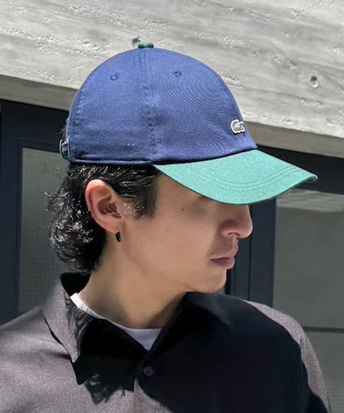 LACOSTE(ラコステ)の「【LACOSTE】バイカラーワンポイントキャップ L1272 CBS(キャップ・メンズ・ネイビー/ホワイト/ブラック・FREE)」の12枚目の写真