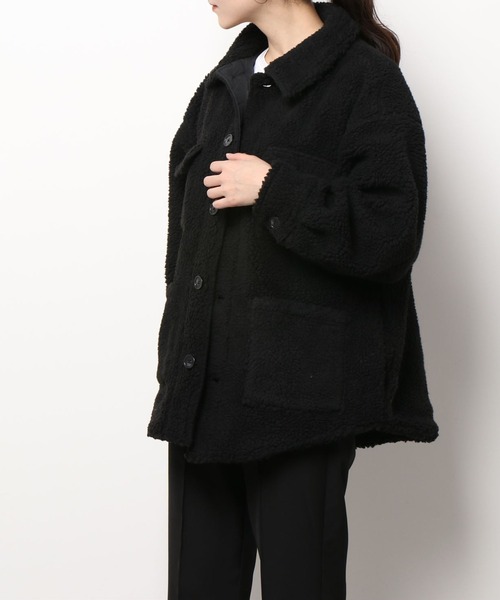 Bling Leads(ブリングリーズ)の「【RS】【Bling leads】ボア CPOジャケット(ブルゾン・メンズ・ブラック・LARGE)」の3枚目の写真