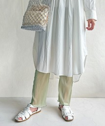 クレープシフォンレギンスパンツ