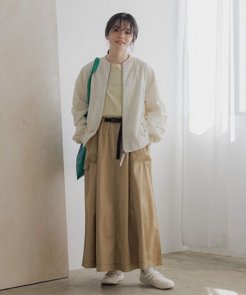 niko and...（ニコアンド）の「コットンナイロンシアーベーシックTシャツ（Tシャツ/カットソー・レディース・ホワイト/オフホワイト/イエロー/ブラック・LARGE/MEDIUM）」の20枚目の写真