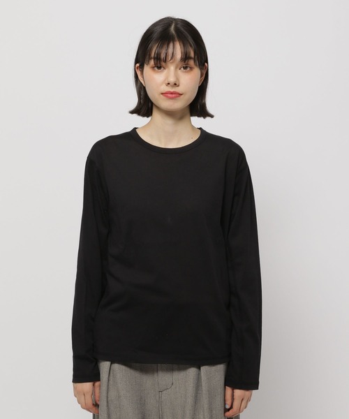 Tシャツ・カットソー THE ANDAMANE セール】コットンナイロンシアーベーシックTシャツ(Tシャツ