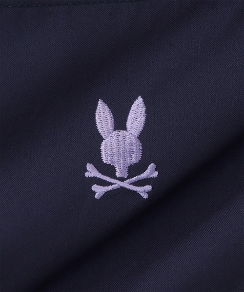 Psycho Bunny（サイコバニー）の「[WOMEN]フレンチスリーブ バンドカラーシャツ（シャツ/ブラウス・レディース・ネイビー/ホワイト・FREE）」の15枚目の写真