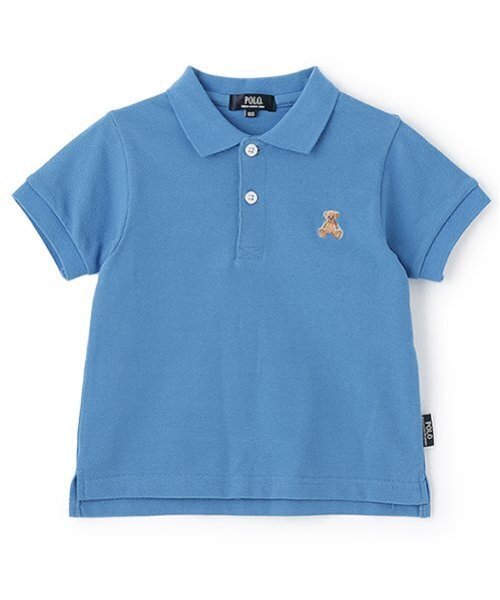 petit main（プティマイン）の「【POLO BCS】半袖ポロシャツ（ポロシャツ・キッズ・オフホワイト/ブルー/キナリ/モカ・100cm/80ｃｍ/90cm/120cm/130cm/110cm）」の4枚目の写真