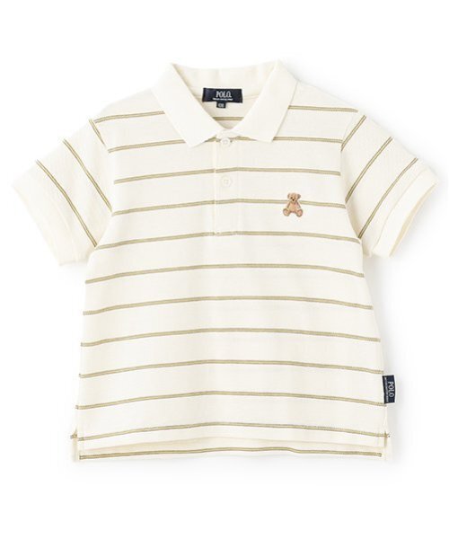 petit main（プティマイン）の「【POLO BCS】半袖ポロシャツ（ポロシャツ・キッズ・オフホワイト/ブルー/キナリ/モカ・100cm/80ｃｍ/90cm/120cm/130cm/110cm）」の3枚目の写真