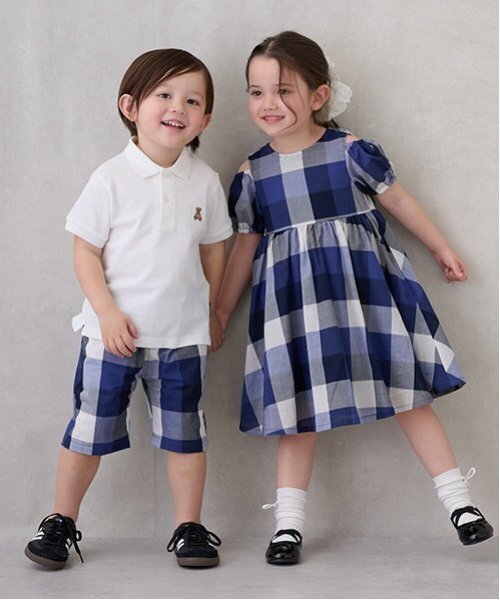 petit main（プティマイン）の「【POLO BCS】半袖ポロシャツ（ポロシャツ・キッズ・オフホワイト/ブルー/キナリ/モカ・100cm/80ｃｍ/90cm/120cm/130cm/110cm）」の7枚目の写真