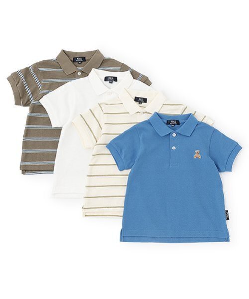 petit main（プティマイン）の「【POLO BCS】半袖ポロシャツ（ポロシャツ・キッズ・オフホワイト/ブルー/キナリ/モカ・100cm/80ｃｍ/90cm/120cm/130cm/110cm）」の18枚目の写真