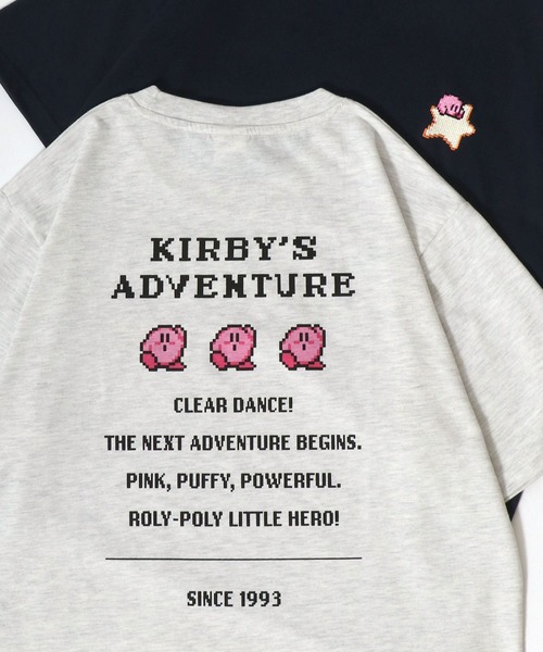 MARUKAWA(マルカワ)の「Kirby's Dream Land/星のカービィ 吸汗速乾 QUICK DRY キャラクター バックプリント半袖Tシャツ レディース メンズ(Tシャツ/カットソー・レディース・ブラック/ネイビー/オートミール/ピンク・M/LL/L)」の3枚目の写真