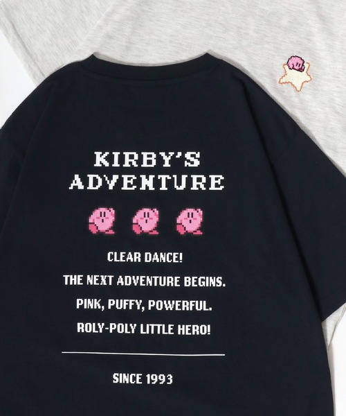 MARUKAWA(マルカワ)の「Kirby's Dream Land/星のカービィ 吸汗速乾 QUICK DRY キャラクター バックプリント半袖Tシャツ レディース メンズ(Tシャツ/カットソー・レディース・ブラック/ネイビー/オートミール/ピンク・M/LL/L)」の4枚目の写真