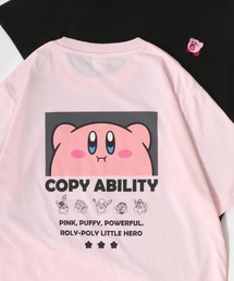 Kirby's Dream Land/星のカービィ 吸汗速乾 QUICK DRY キャラクター バックプリント半袖Tシャツ レディース メンズ