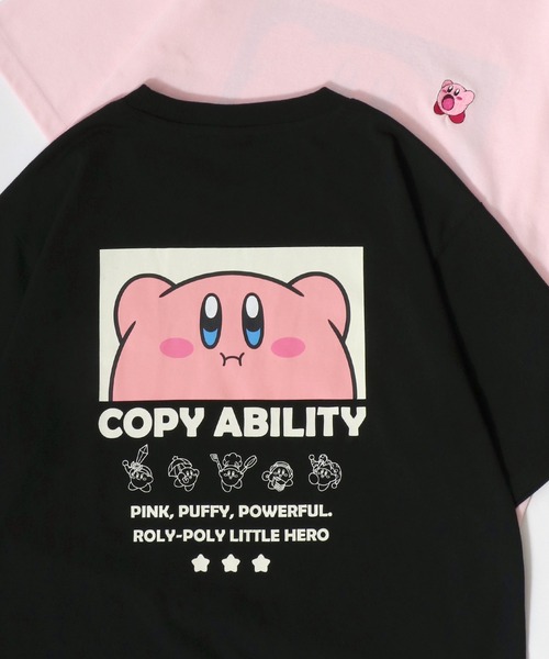 MARUKAWA(マルカワ)の「Kirby's Dream Land/星のカービィ 吸汗速乾 QUICK DRY キャラクター バックプリント半袖Tシャツ レディース メンズ(Tシャツ/カットソー・レディース・ブラック/ネイビー/オートミール/ピンク・M/LL/L)」の1枚目の写真