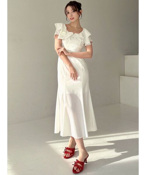 RESEXXY（リゼクシー）の「ダブルリボンピンヒールサンダル（サンダル・レディース・ホワイト/レッド・SMALL/MEDIUM/LARGE）」の8枚目の写真