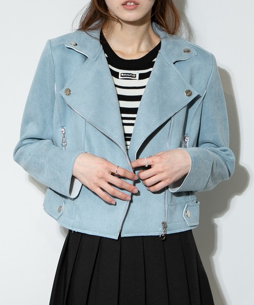 軽やか＆旬♡【HERMES】Steppblouson フード付きジャケット セール】ダイバー素材 ライダースジャケット（ライダース