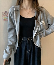 kirakira jewel zip up（パーカー）｜andwang（アンドワン）の