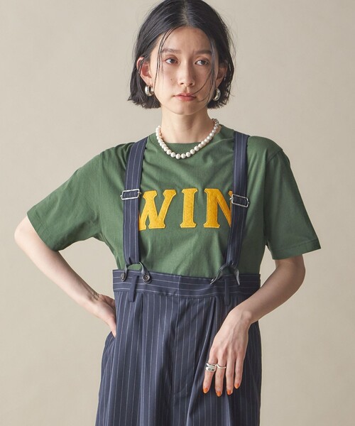 【シップス　ウィメン】NINE CASE:〈洗濯機可能〉パッチワーク ロゴ TEE セール】NINE CASE:〈洗濯機可能〉パッチワーク ロゴ TEE（T