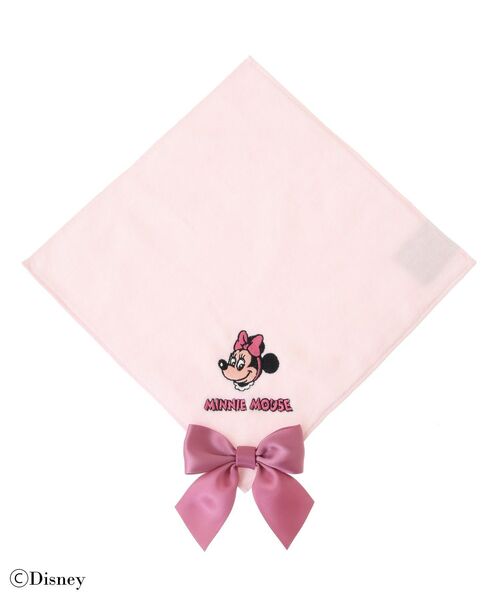 Maison de FLEUR(メゾンドフルール)の「Minnie Mouse/タオルハンカチ(ハンカチ/ハンドタオル・レディース・ライトピンク・FREE)」の1枚目の写真