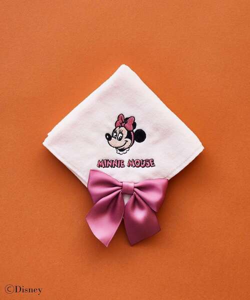 Maison de FLEUR(メゾンドフルール)の「Minnie Mouse/タオルハンカチ(ハンカチ/ハンドタオル・レディース・ライトピンク・FREE)」の3枚目の写真