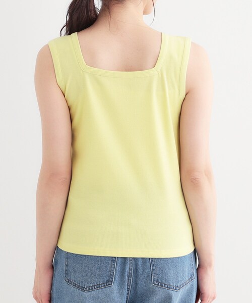 Cutie Blonde（キューティーブロンド）の「【S-LL】2WAYネック リブタンクトップ（タンクトップ・レディース・ブラウン系その他/ライトイエロー系/ブラック/ホワイト系5・04/03/02/01）」の17枚目の写真