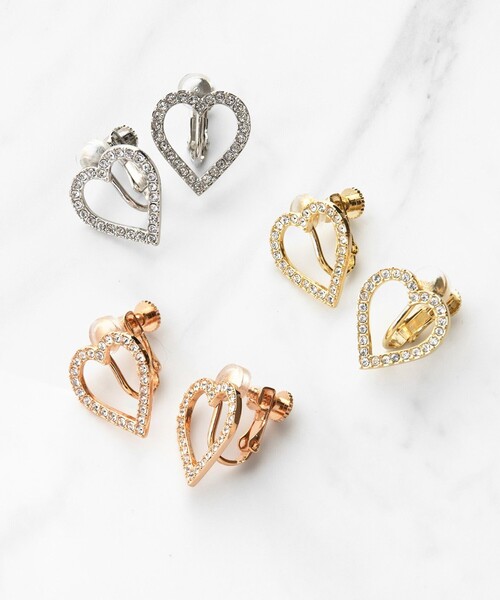 TOCCA(トッカ)の「WISH IN HEART EARRINGS イヤリング(イヤリング・レディース・シルバー系/ローズ系/ゴールド系・F)」の3枚目の写真