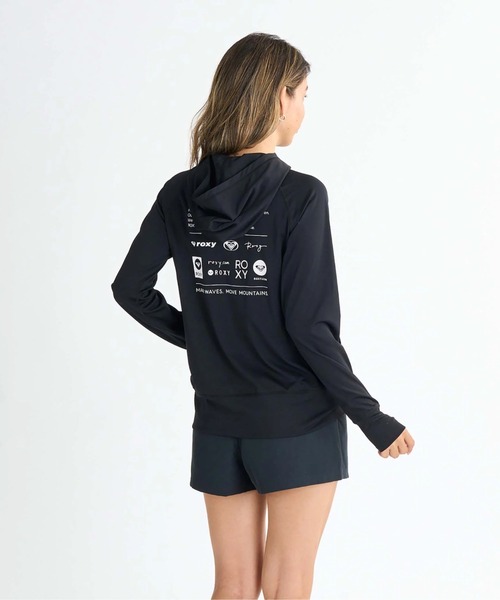 セール】HISTORICAL LOGO HOOD /ロキシーバックプリントジップ