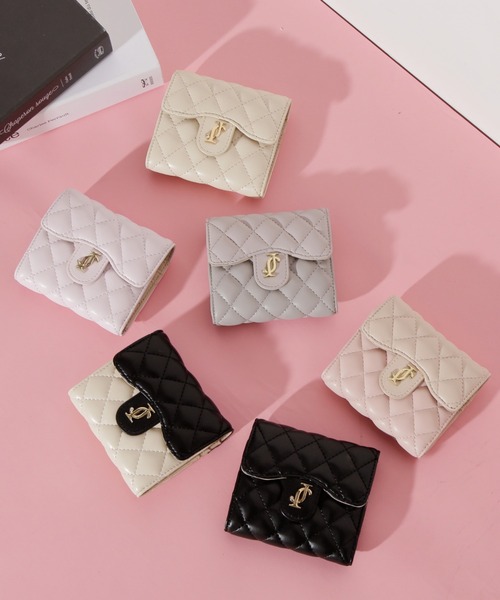 JILL by JILL STUART（ジルバイジルスチュアート）の「【お気に入り登録1万件超え】クロスJキルトウォレット（財布・レディース・ホワイト/ピンク系その他2/ブラック/シルバー系その他/モカ・FREE）」の7枚目の写真