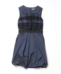 古着 ランバン ノースリーブトップス レディース 青 美柄