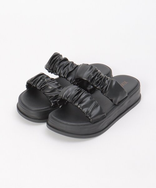 VENCEEXCHANGE（ヴァンスエクスチェンジ）の「ギャザーバンドサンダル（サンダル・レディース・ホワイト/ブラック・M/L）」の10枚目の写真