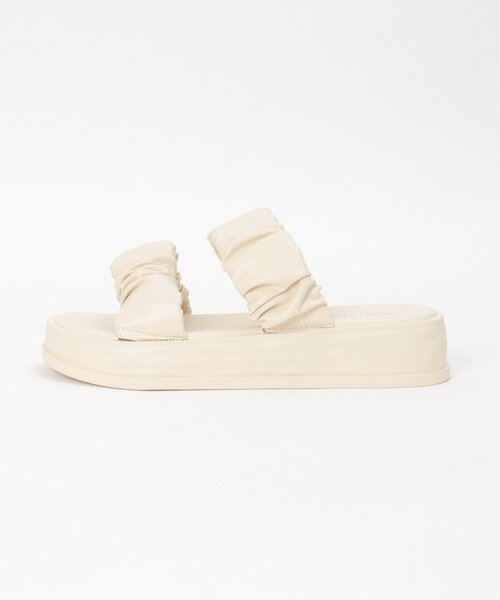 VENCEEXCHANGE（ヴァンスエクスチェンジ）の「ギャザーバンドサンダル（サンダル・レディース・ホワイト/ブラック・M/L）」の11枚目の写真