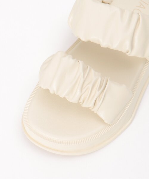 VENCEEXCHANGE（ヴァンスエクスチェンジ）の「ギャザーバンドサンダル（サンダル・レディース・ホワイト/ブラック・M/L）」の14枚目の写真