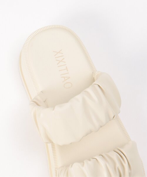 VENCEEXCHANGE（ヴァンスエクスチェンジ）の「ギャザーバンドサンダル（サンダル・レディース・ホワイト/ブラック・M/L）」の15枚目の写真