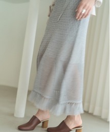 Mesh knit skirt メッシュニットスカート